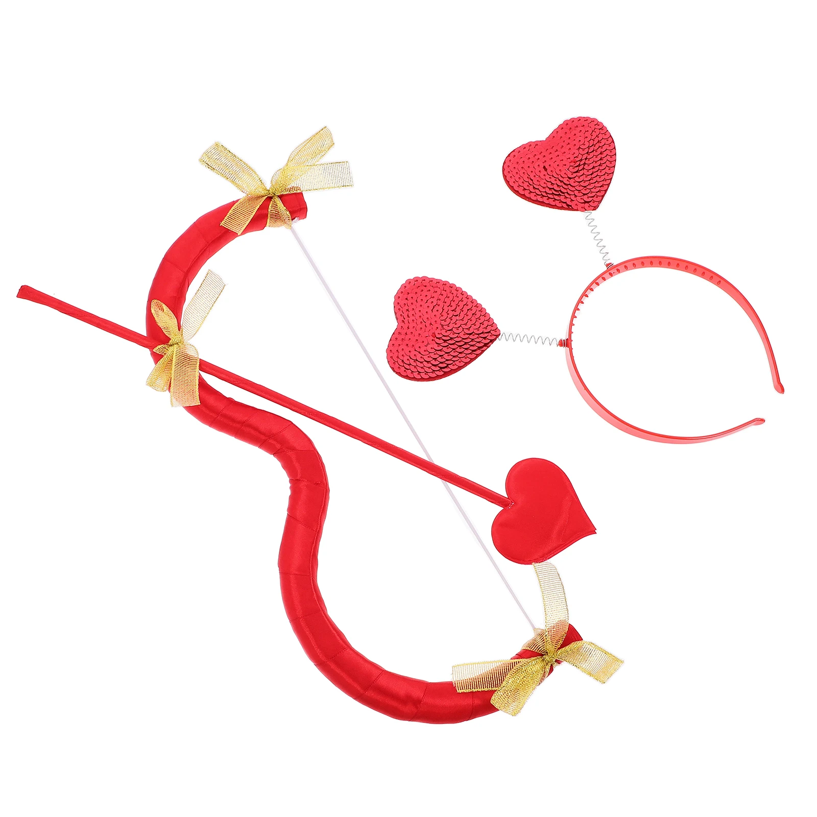 

Cupid Bow Arrow Props Costume Accessories Headb for Valentine Party Cosplay Stage Performance Photoshoot Decorations