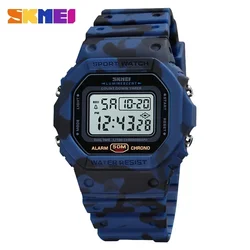 Skmei Men's Watch Dual Time Countdown Multifunctional Digital Sports Watch Fashion Retro Waterproof Watch 1999 1743 2056