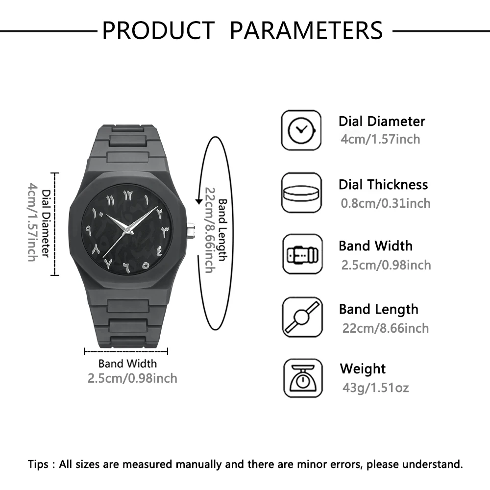 Couple's new handsome and fashionable quartz watch fashion set alloy dial daily wear birthday party New Year's Day Christmas and