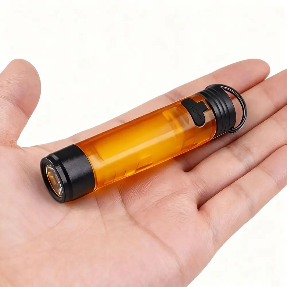 Portable LED Small Flashlight Rechargeable Lightweight Mini Flashlight Waterproof High Bright Pocket Flashlight Emergency
