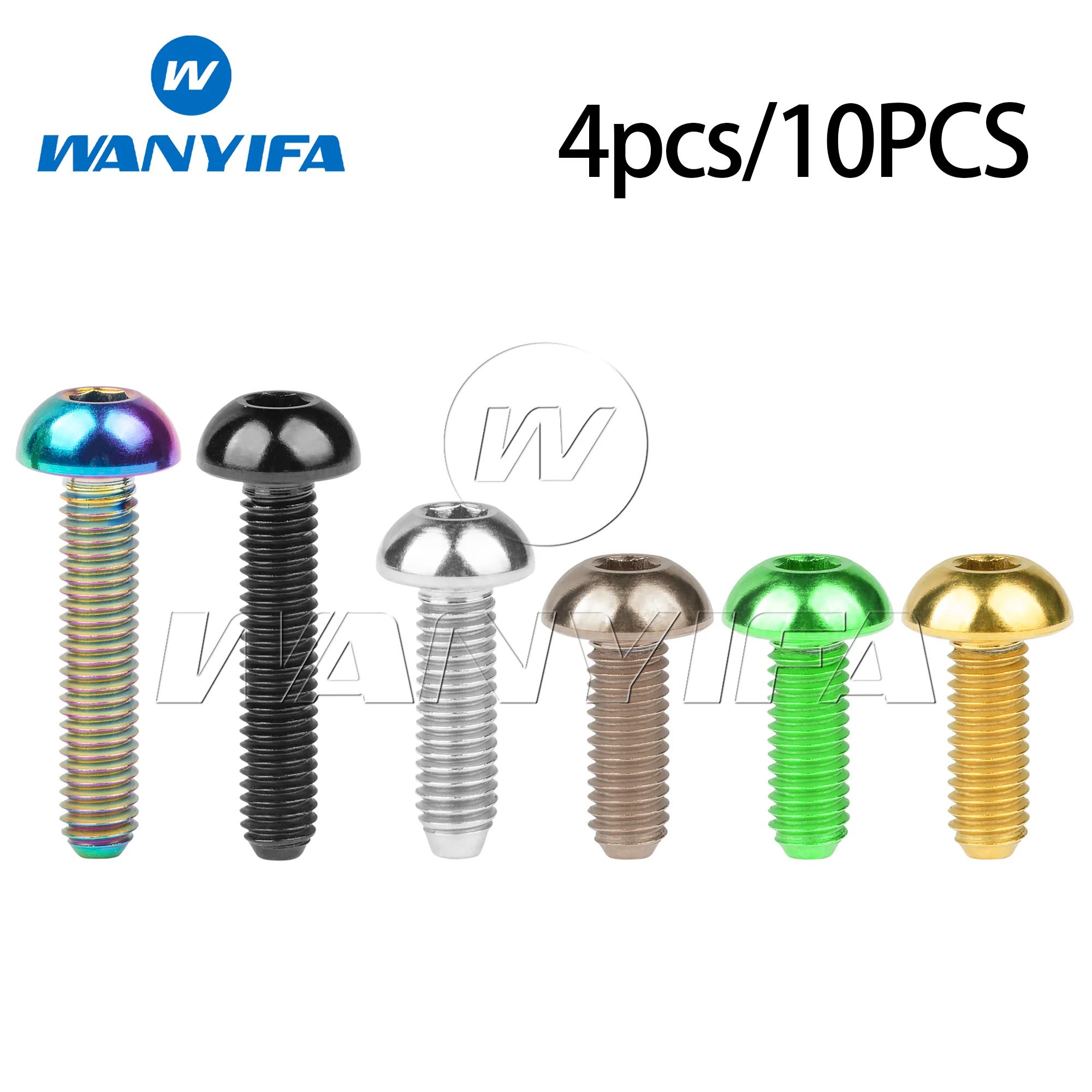 

Wanyifa Titanium Bolt M3x8mm M3x10mm M3x12mm M3x15mm Allen Key Head Screws for Bicycle Motorcycle Car 4/10pcs