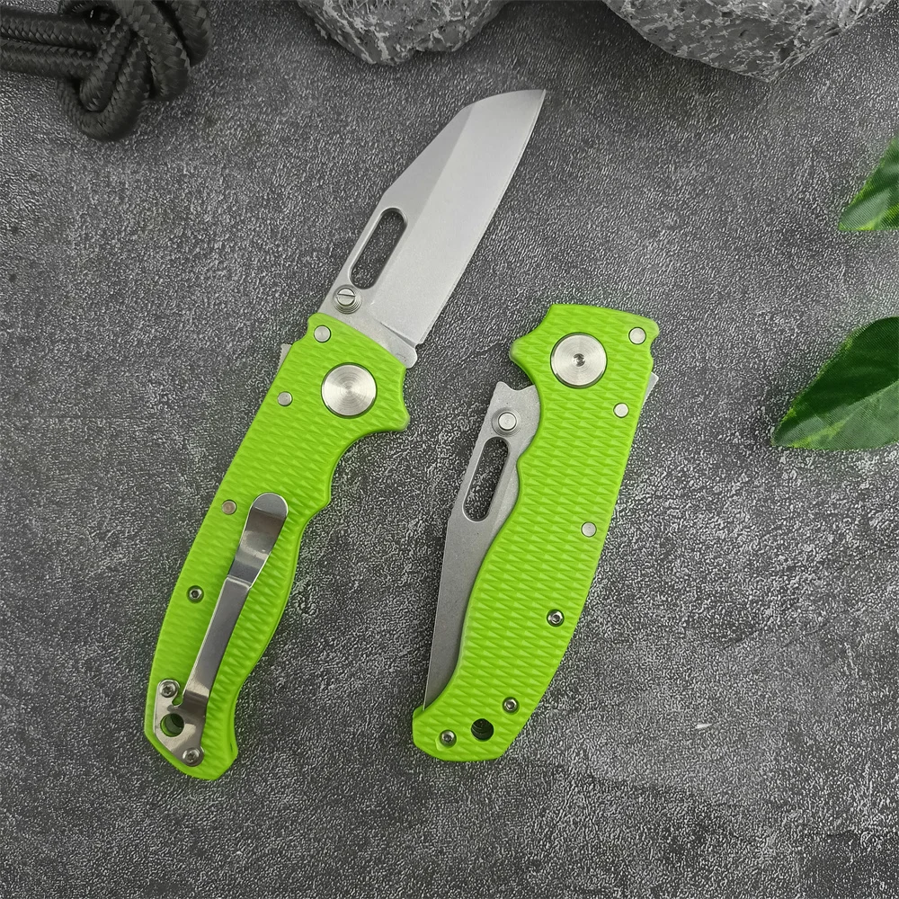 AD20 Manual Flip Folding Knife D2 Blade Pocket Knife Outdoor Adventure Survival Knives Camping Hunting Utility Tool G10 Handle