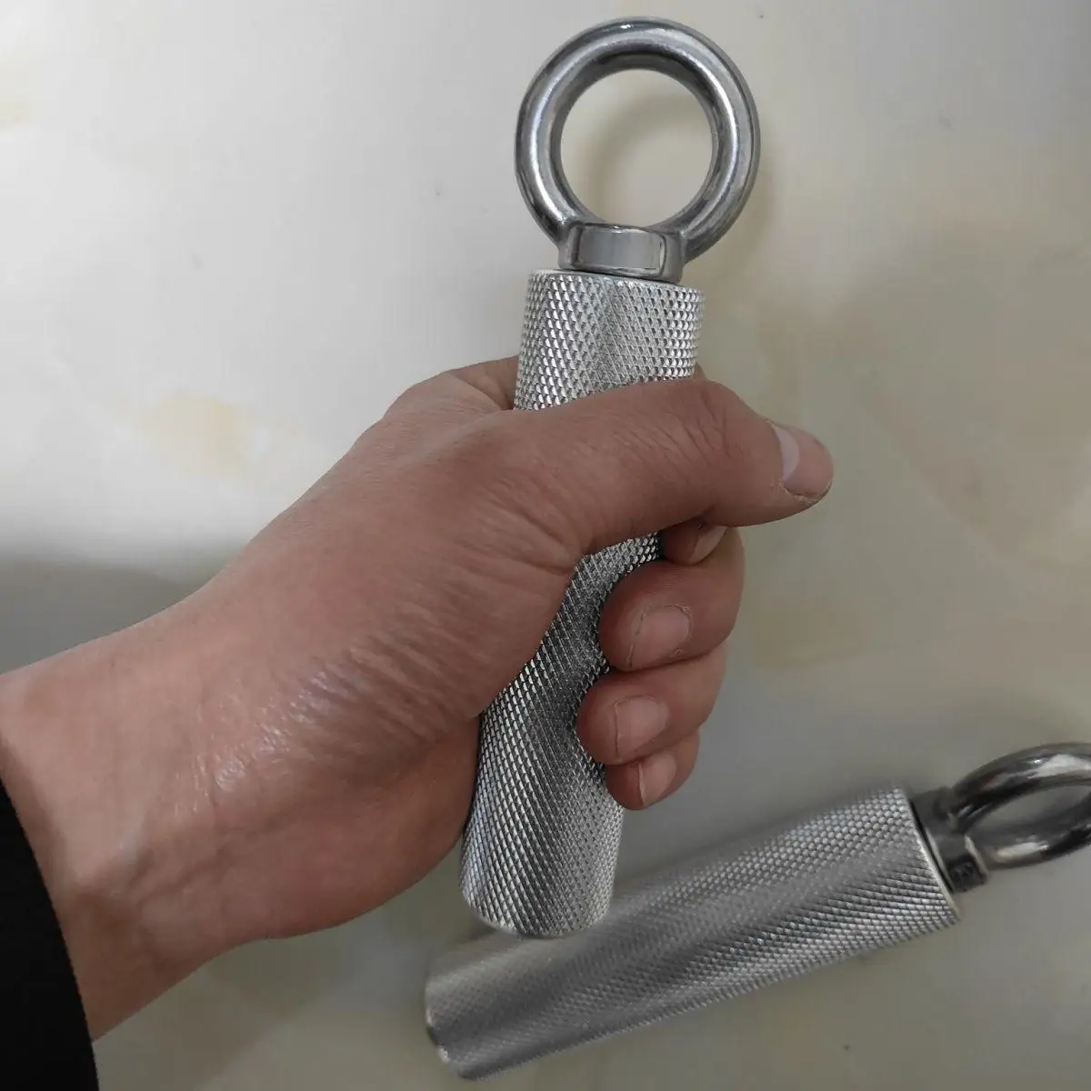 Aluminum Push Down Single Gym Handle Anti-slip Cable Arm Grip Cable Machine Attachment for Triceps Shoulder Biceps Workout