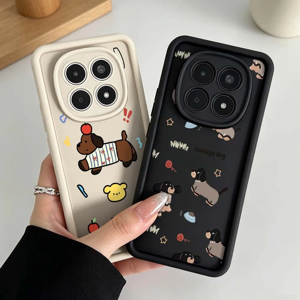 

Sausage Dog Pattern For Xiaomi Redmi Note 15 14 13 12 11 10 14S 11S 10S Pro Plus Eye 4G 5G Ladder Phone Case Cover