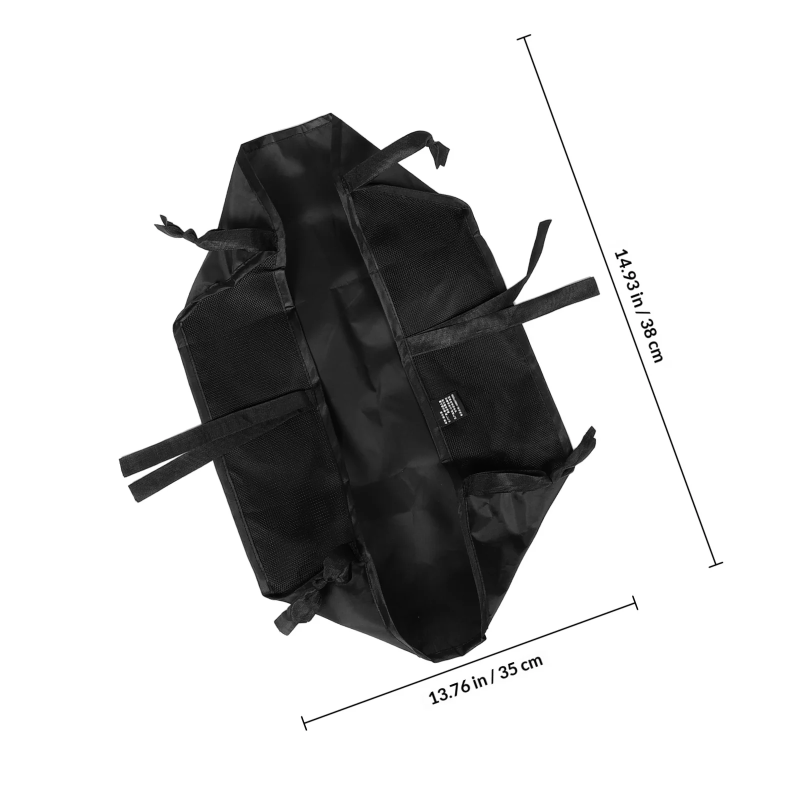 Stroller Storage Organizer Bag with Mesh Design Universal Fit for Pram Pushchair Shopping Cart Lightweight Hanging Basket Cargo