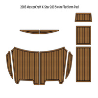 2005 MasterCraft X-Star 280 Swim Platform Pad Boat EVA Foam Faux Teak Deck Floor Mat SeaDek MarineMat Style Self Adhesive