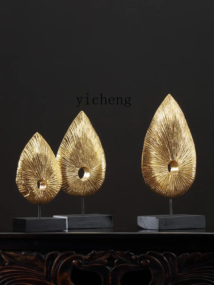 Bodhi Three-Piece Decoration Southeast Asia Gold Foil Crafts Ornament Ornament Furnishing