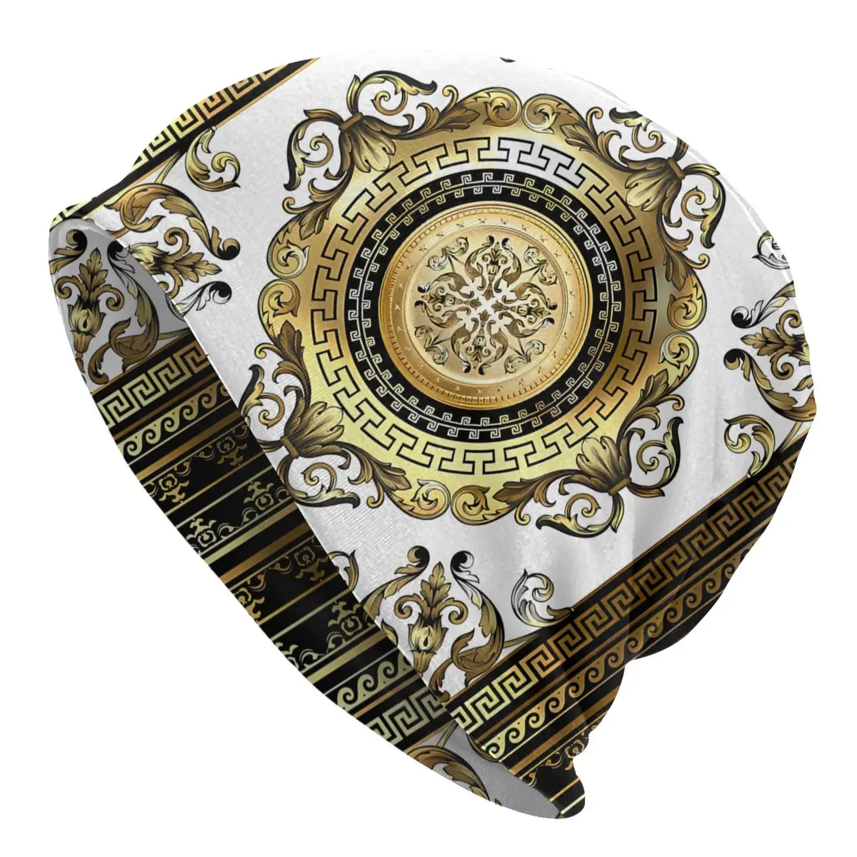 

Bonnet Hats Men Women's Thin Skullies Beanies Hat Ornate Baroque Autumn Spring Warm Cap Design Caps