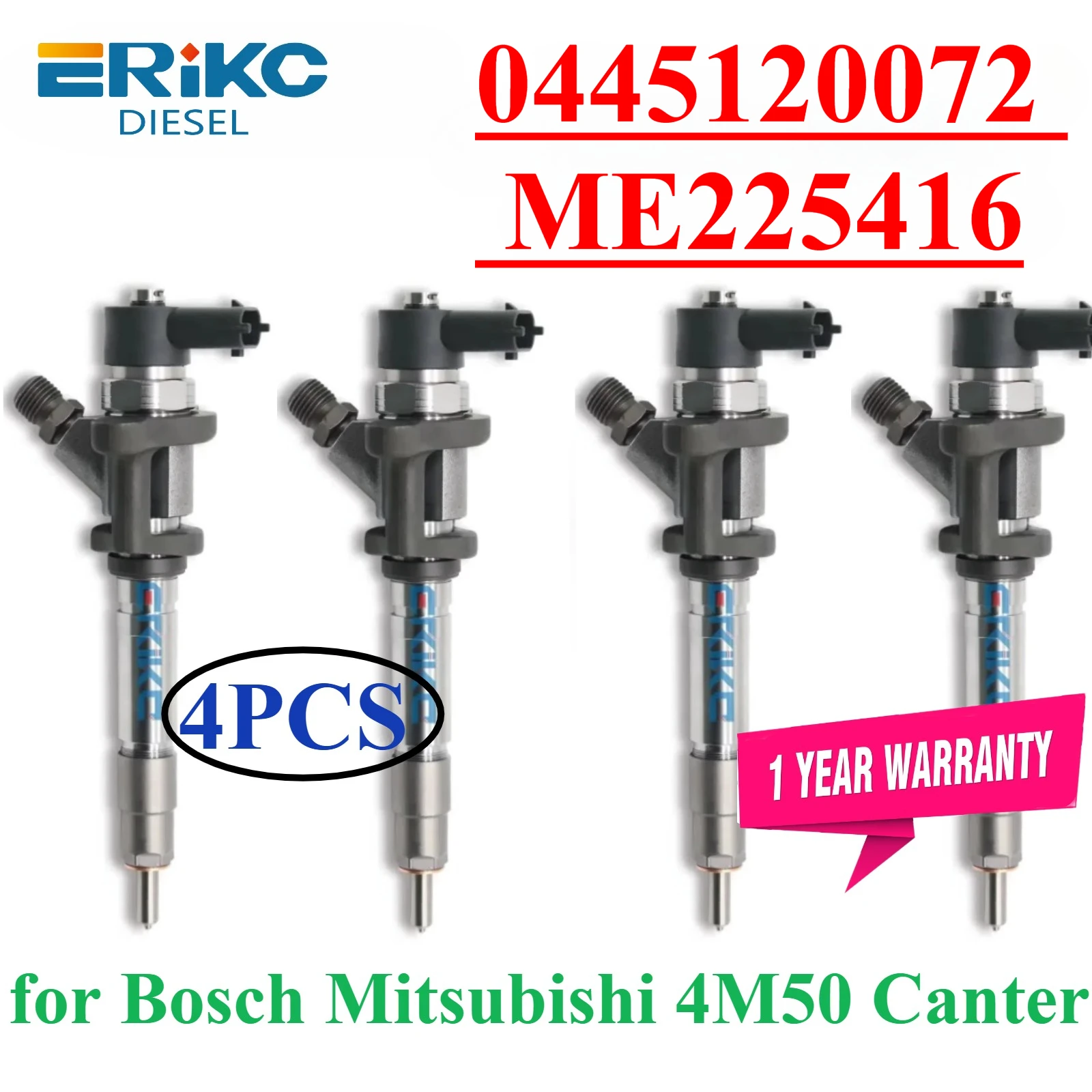 

4PC 0445120072 Diesel Injector 0 445 120 072 Engine Pump Accesories me225416 0445 120 072 for Bosch Mitsubishi ME225416