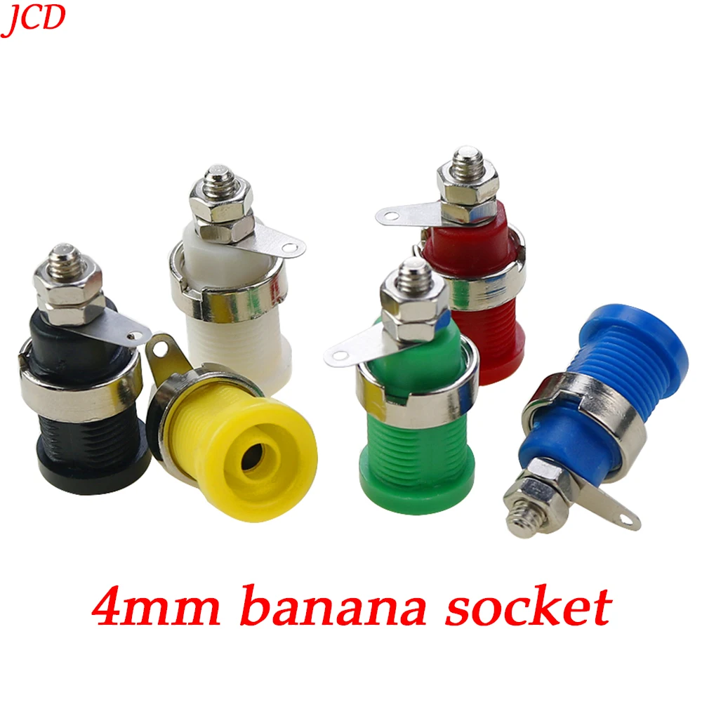 1PCS 32A Insulated Safety 4MM Banana Plug Socket Jack Female Panel Mount Binding Post Connector Multimeter Terminal