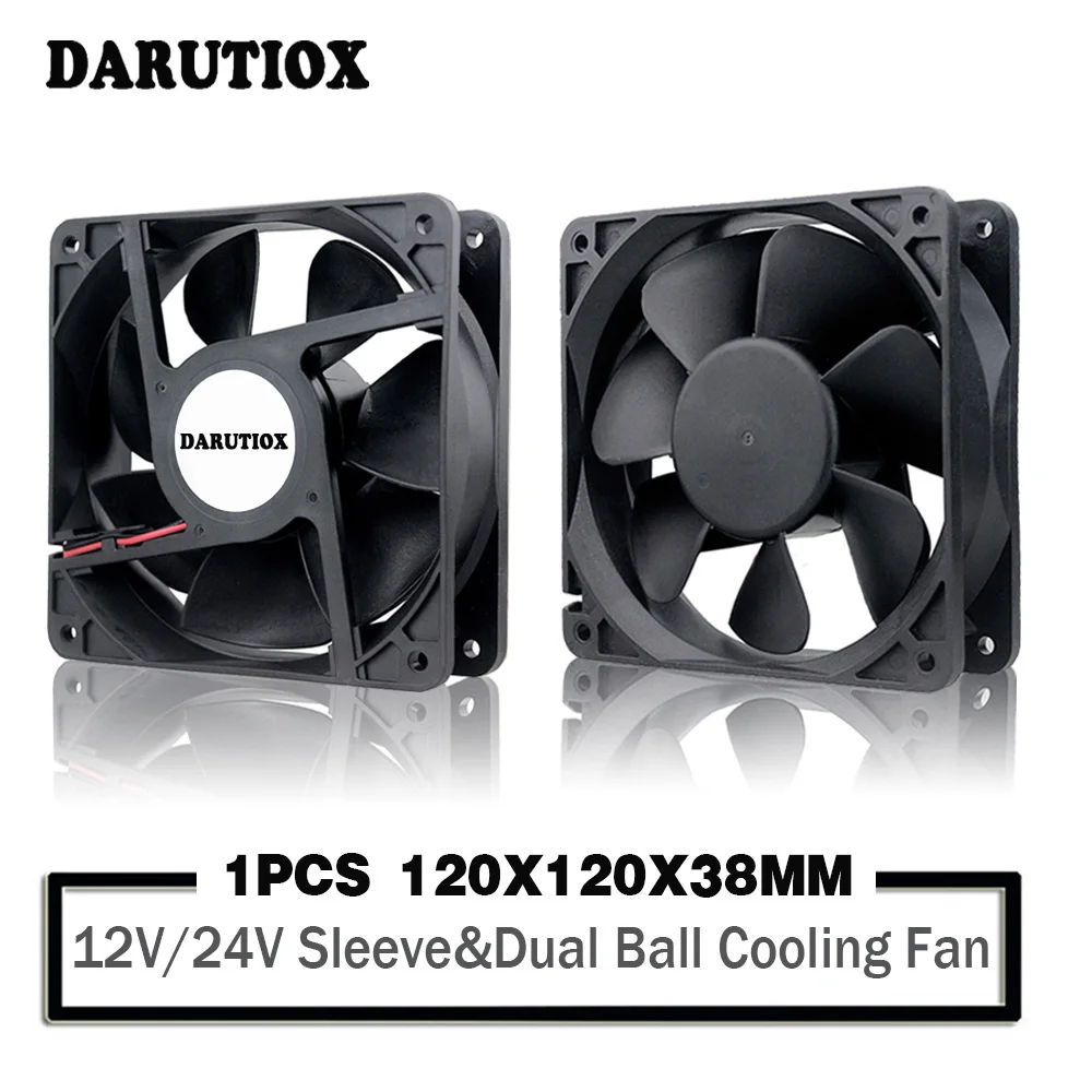 120mm 4500RPM 12cm 12038 Fan 3000RPM 12V 24V 120X120X38MM Fan DC Brushless Cooling Fan 120x120x38mm Btc Server Case Cooling Fans