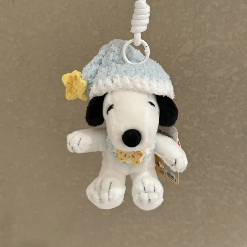 2026 New Kawaii Snoopy Plush Doll Cartoon Keychain Backpack Pendant Car Key Accessories Children's Festival Gift
