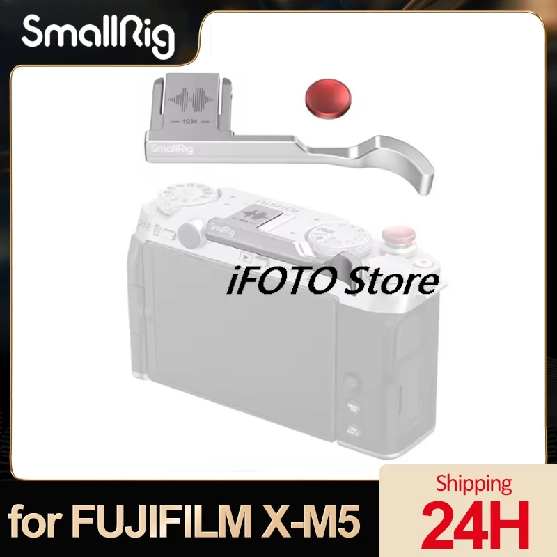 SmallRig Thumb Grip for FUJIFILM X-M5 Silver/Black Color Can Choose ,Enhance the Grip and Improve Safety 4877