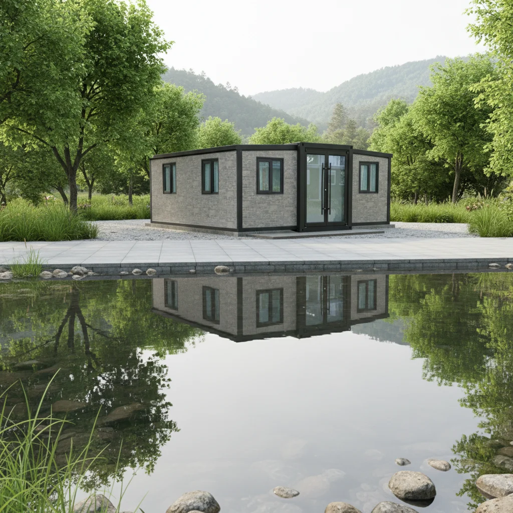 40ft Durable Flat Pack Container House Prefab Folding Home 4 Bedrooms Steel Structure for Dormitory Workshop/Guard Booth Project