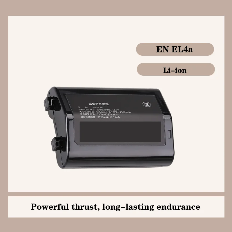 

For Nikon EN EL4a Battery Replacement for D3X D3S D3 D2H D2X D2HS DSLR Camera High Capacity