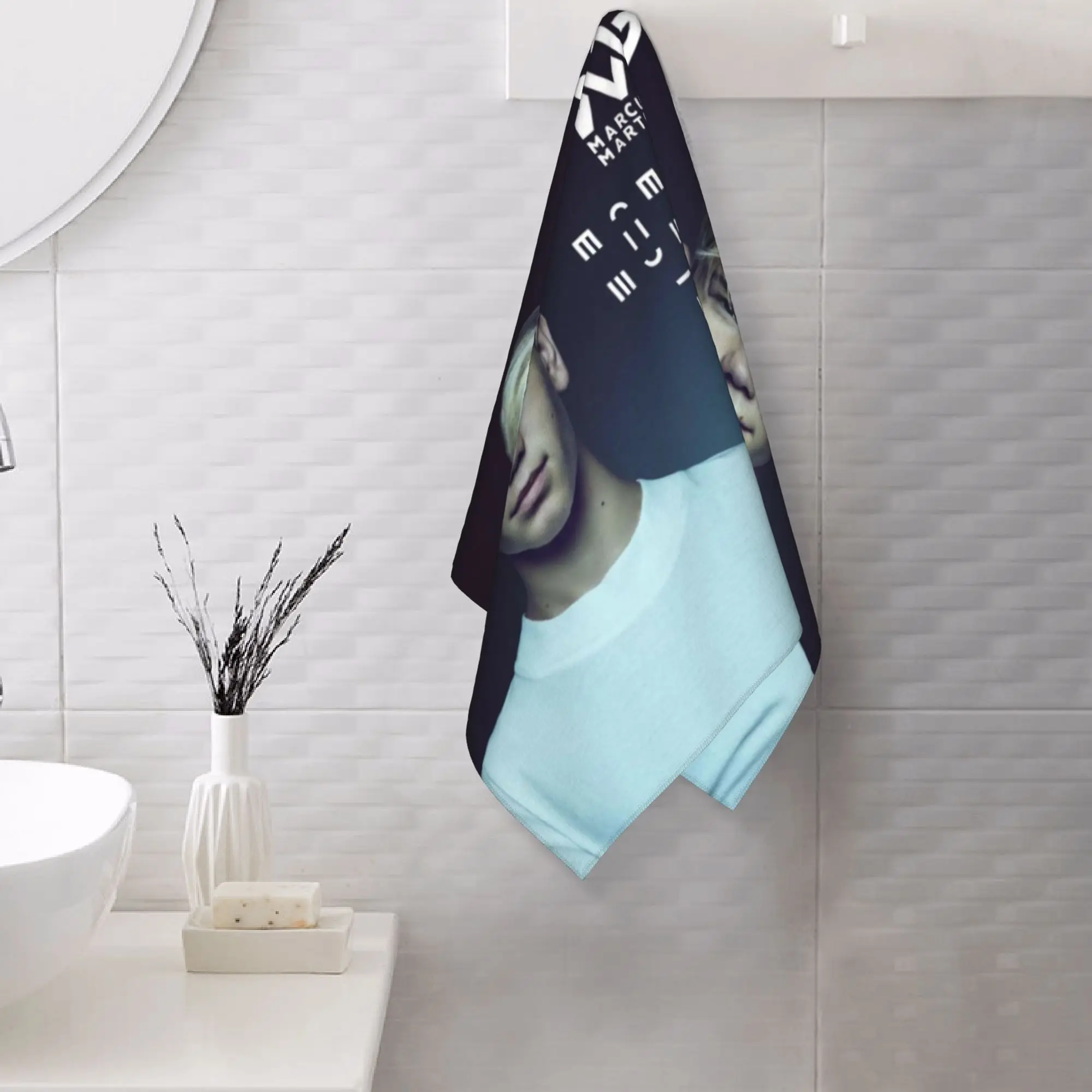 Custom Marcus And Martinus Sweden Norway Eurovision Soft Face Towel Quick Dry Pool Bath Cotton Towels Absorbent