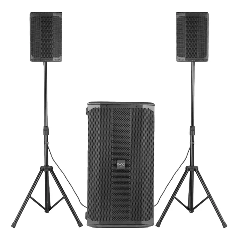 DSN B3 4000W Peak Active Column Speaker Dual 10 Inch Subwoofer Professional DJ Party Stage Indoor Outdoor Home PA System