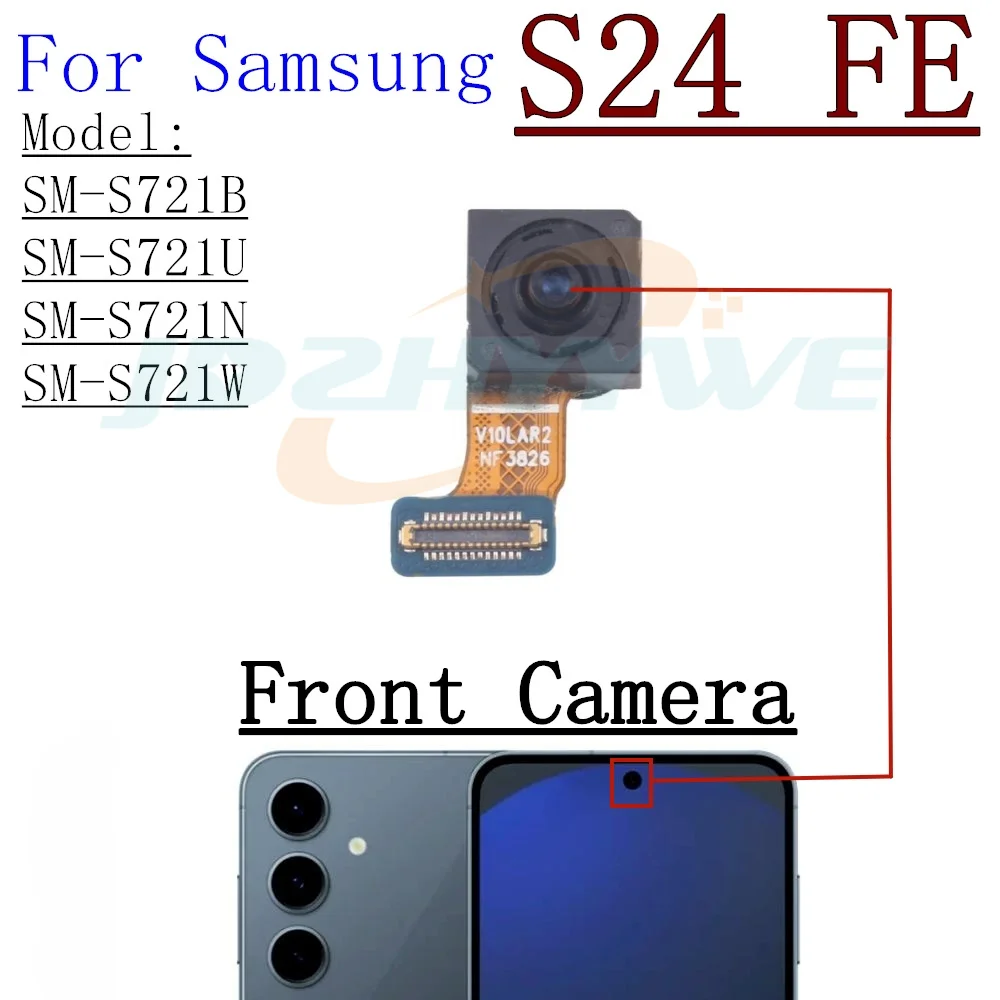 

Передняя и задняя камера для Samsung Galaxy S24 FE S24FE S721B S721U S721N, модуль основной задней камеры, гибкий кабель, детали