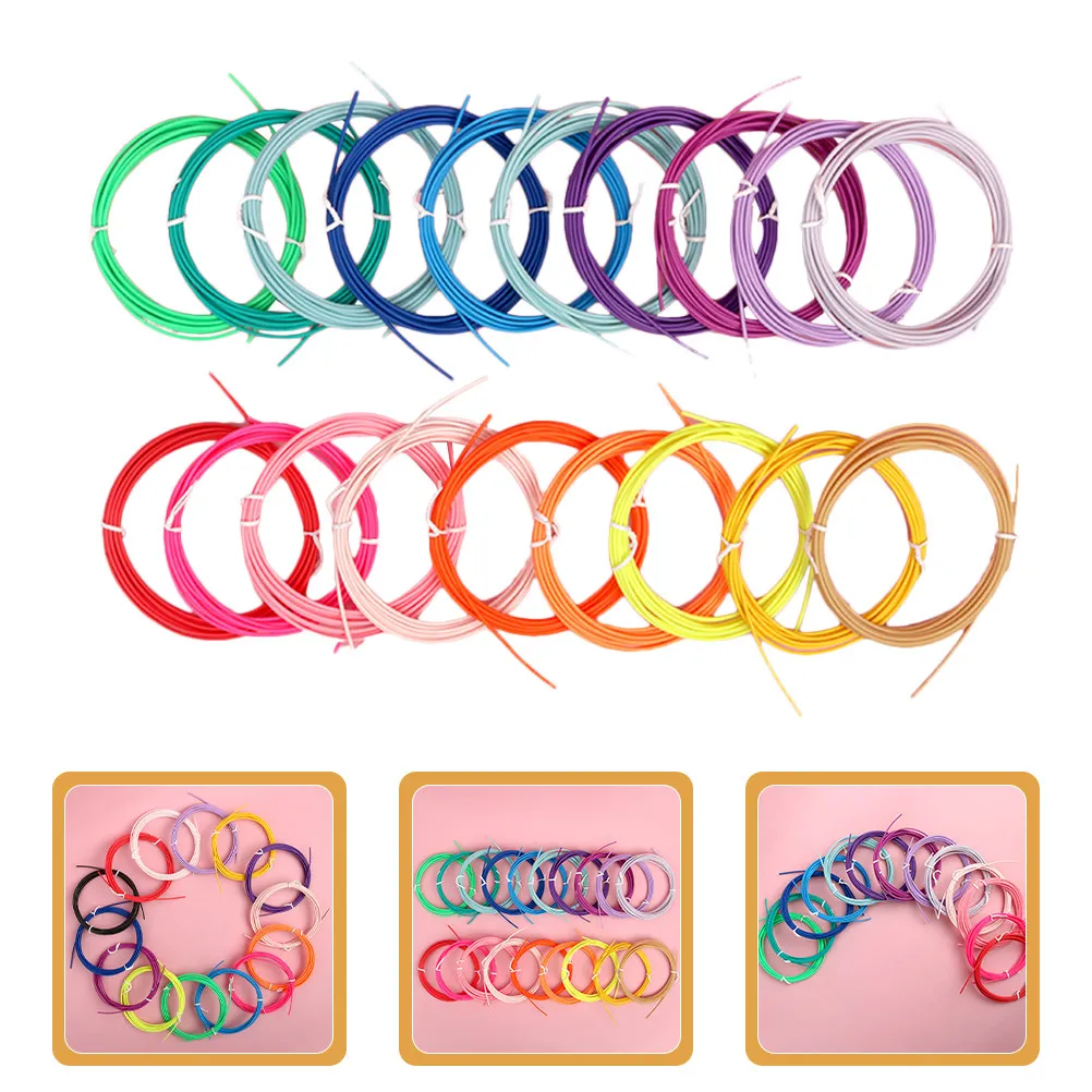 

20 Rolls Colorful Pen Filament Refills Pcl Printing Material For 3D Doodler Pens Compatible 3D Printing Supplies Bulk Filament