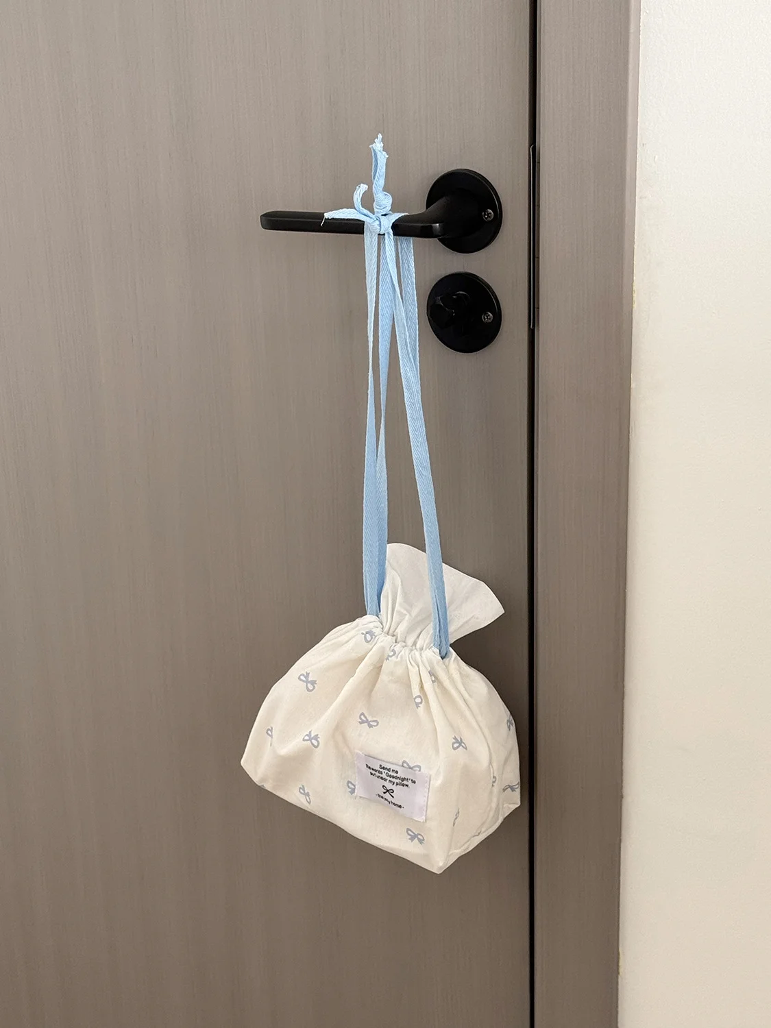 Süße Schleifenknoten-Tasche im frischen Ins-Stil, hochwertig, tragbar, für den Heimgebrauch, einfach, staubdicht, Aufbewahrungstasche, Taschentuchbox. – Detail 7