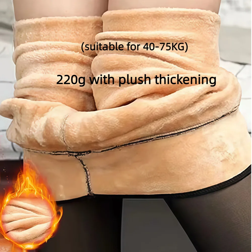 المرأة الشتاء الصوف الجوارب السيدات الجوارب الدافئة طماق سميكة الصوف اللباس الداخلي مثير جوارب طويلة مرنة رشاقته جوارب عالية ضيقة #3