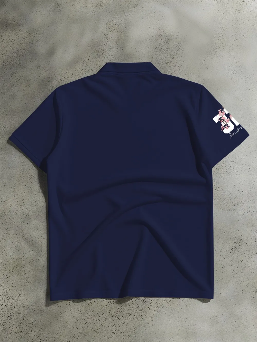 Amerikanisches Herren-Sommer-Polo-T-Shirt mit Kirschblüten- und Brooklyn-Buchstaben-Print, weich, atmungsaktiv, kurzärmelig, für Outdoor und Freizeit – Detail 8