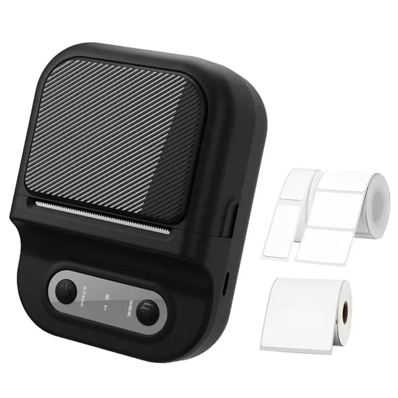 

YSS-Thermal Label Printer Mini Size Featuring 3 Roll Self-Adhesive Paper, Bluetooth Enabled, Portable, Inkless Sticker Tag Maker