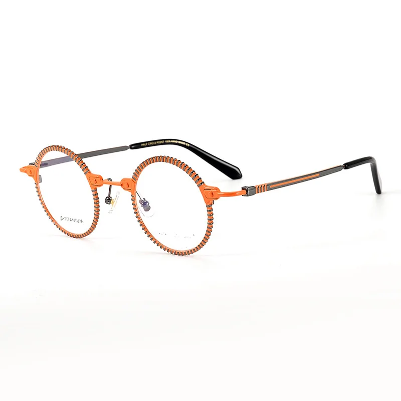 

Round frame glasses retro versatile ultra-light personalized glasses with myopia anti-blue light