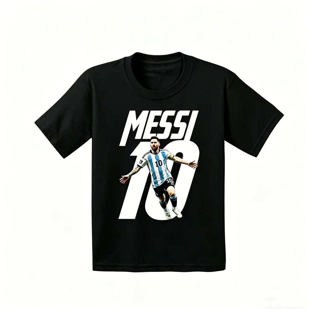 2026 100% Cotton T-Shirt Comfortable and Breathable for Men Women and Kids of All Ages Messi Fans Unique and Stylish All-Season