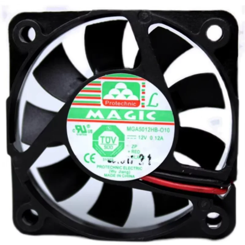 

MAGIC MGA5012HB-010 DC 12V 0.12A 50x50x10mm 2-Wire Server Cooling Fan