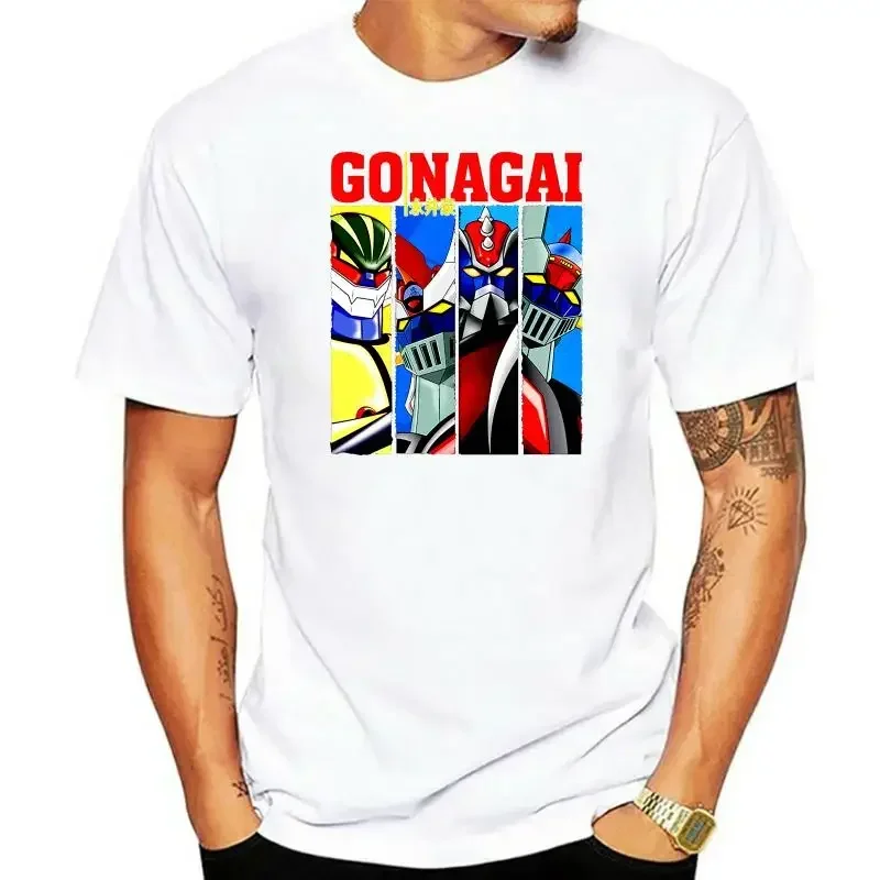 New Fashion tshirt ROBOT TSHIRT MAZINGA GRANDIZER JEEG GOLDRAKE ANIME GONAGAI FINO TG  Cartoon t shirt men Unisex men clothing