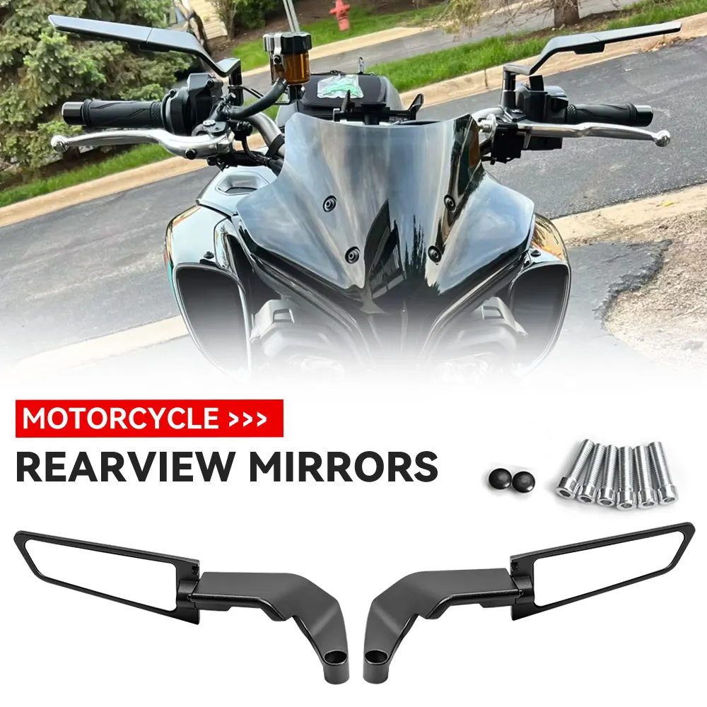 Universal Motorcycle Mirror Wind Wing side Rearview Reversing mirror For KAWASAKI z750 NINJA250 HONDA R6 FZ6 SUZUKI YAMAHA