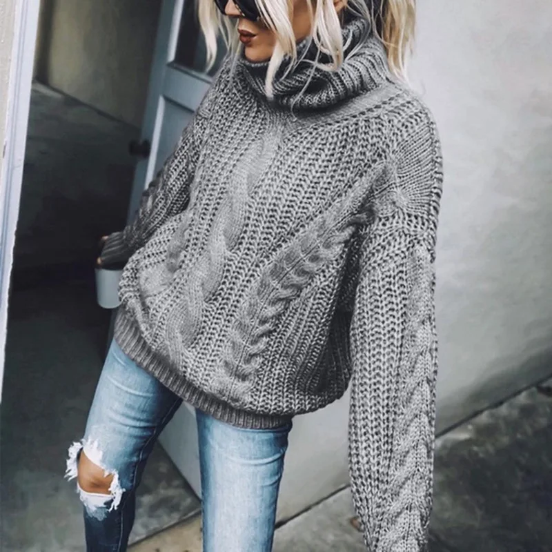 Autumn winter mohair sweater 2025 Women long sleeve turtleneck knitted sweater Gray blue coffee solid pollover