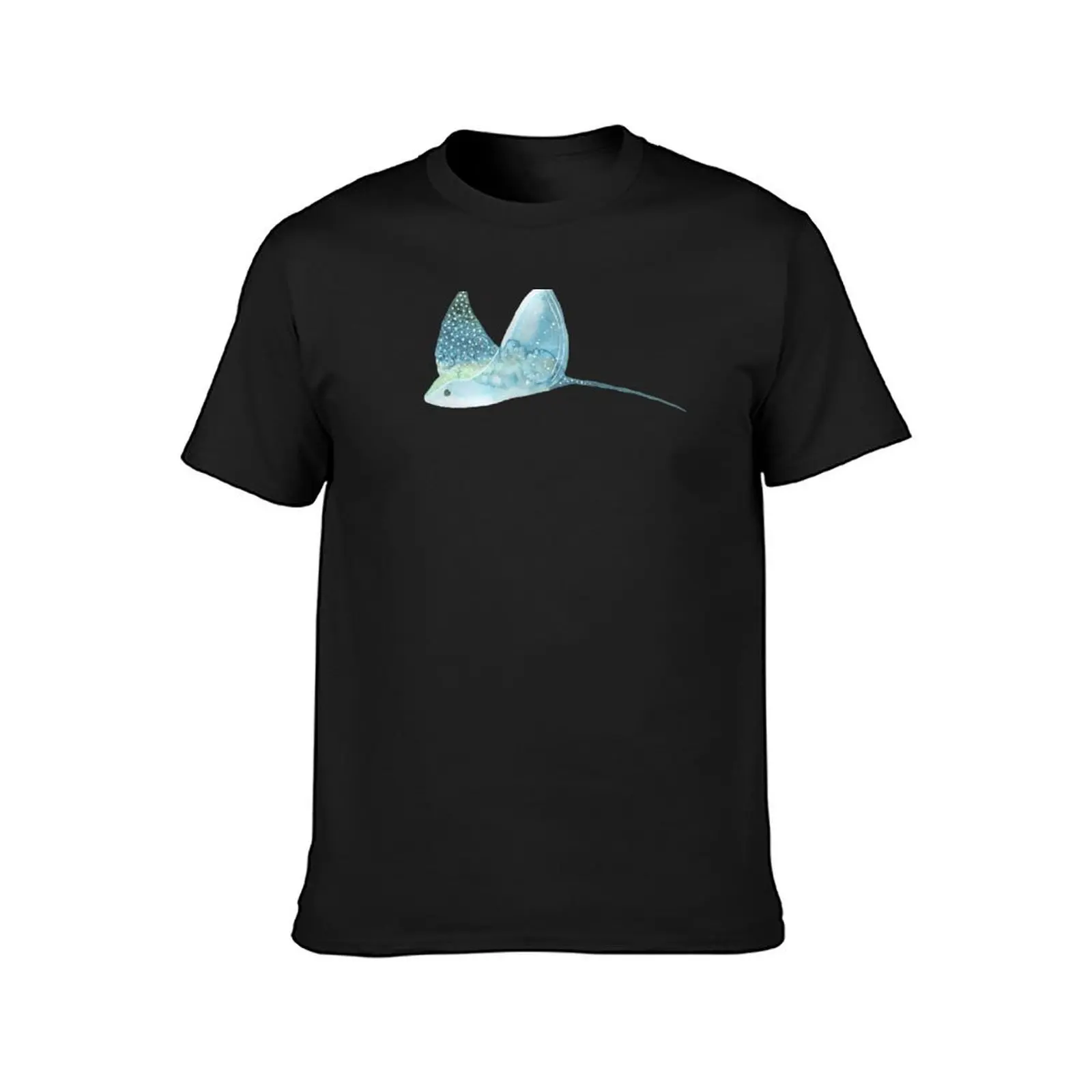 Manta Ray Watercolor T-Shirt tops heavyweights vintage sweat shirts, men