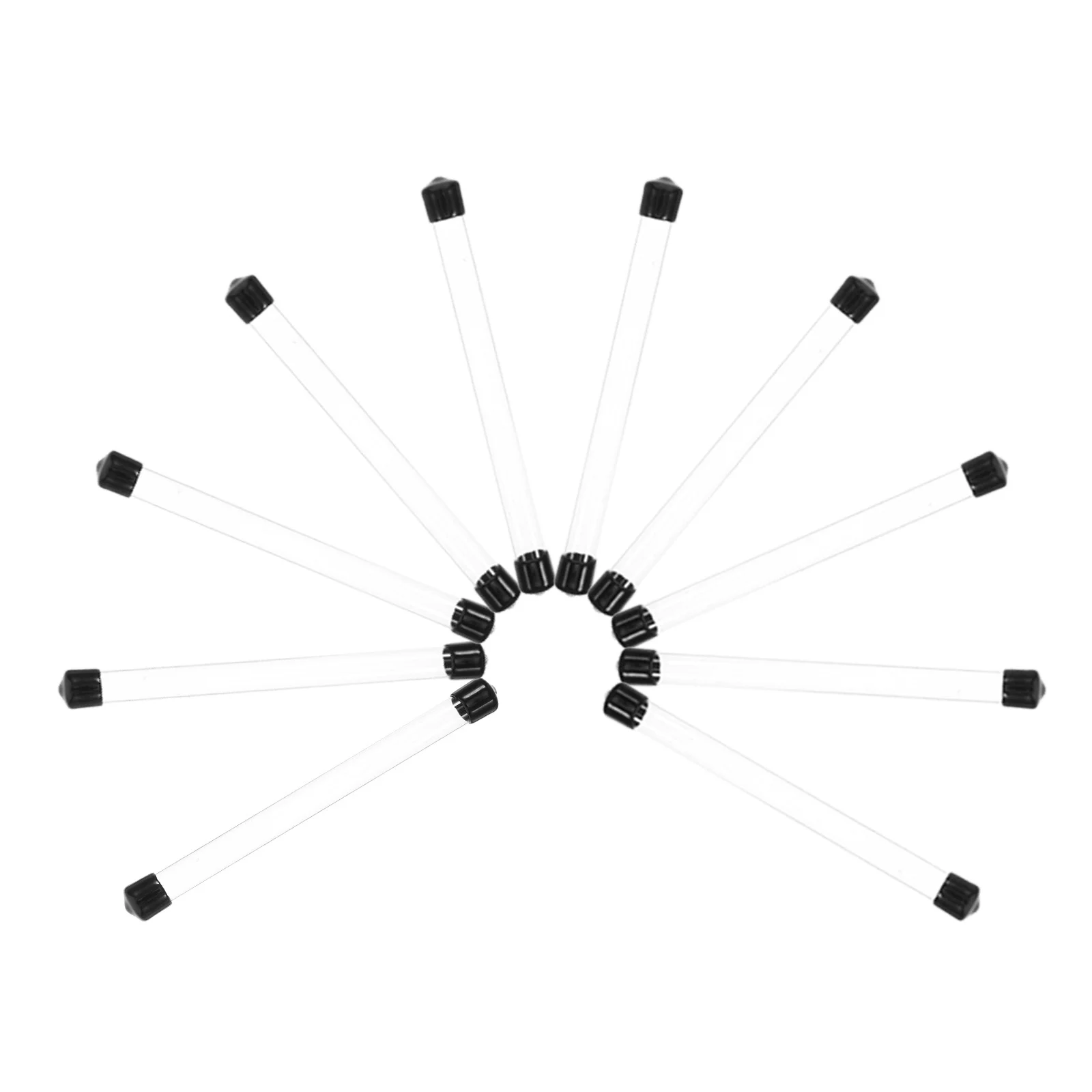 

10Pcs Clear Plastic Empty Storage Tubes Transparent Hard Containers for Lab Samples Beads Small Items Protection