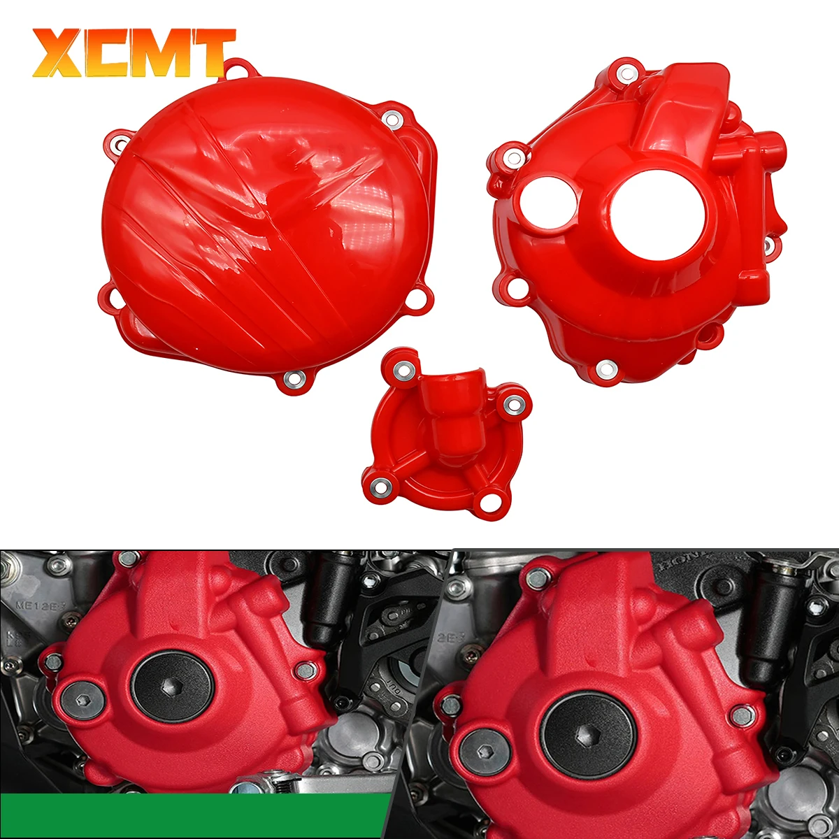 CAKEN Motorcycle Ignition Guard Water Pump Cover Clutch Protector For Honda CRF 250R 250RX CRF250R CRF250RX 2018 2019 2020 2021