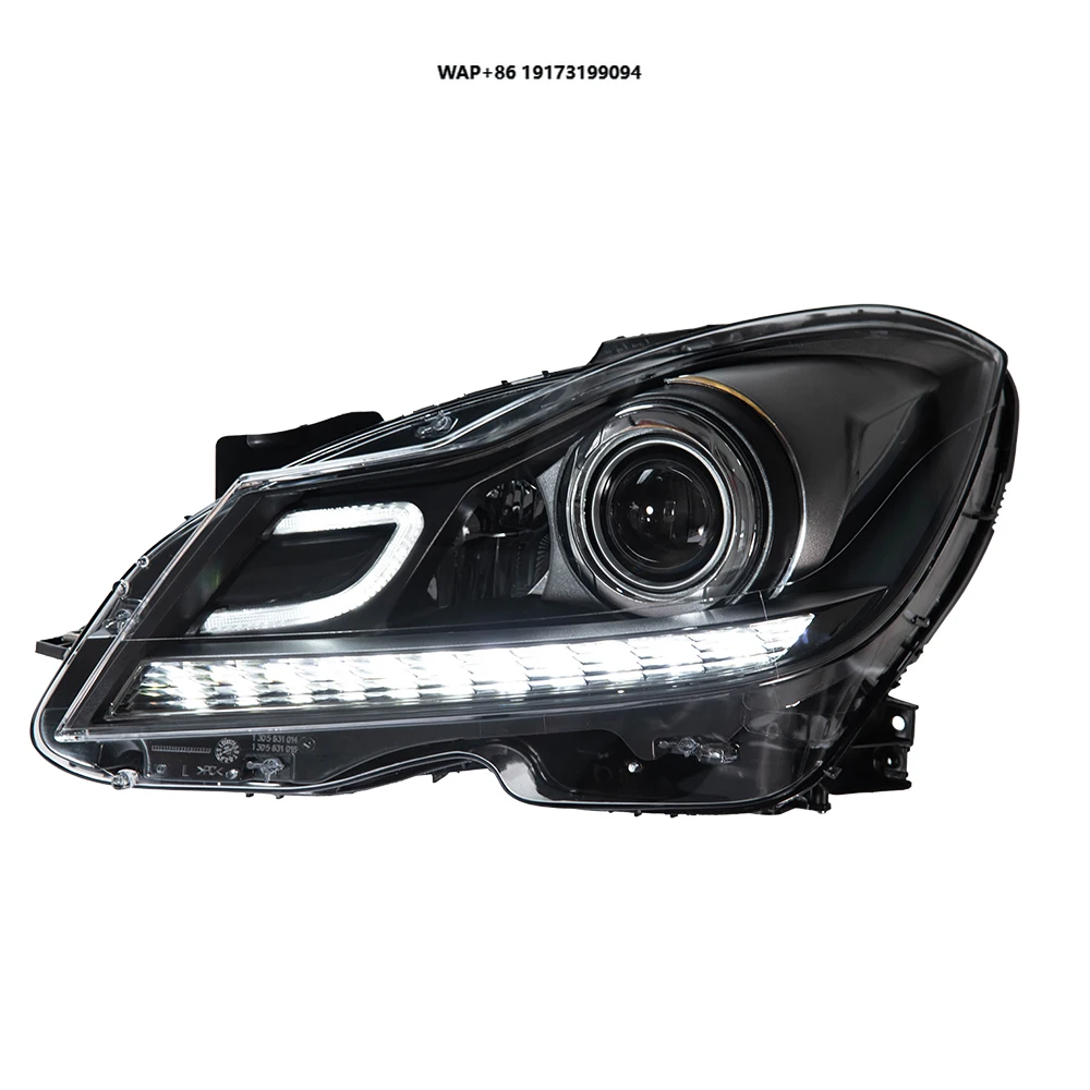 

Автомобильные фары для W204 2011-2013: Светодиодные фары для C-класса C180 C200 C250 C300 C43 C63, динамические ДХО и указатели поворота в сборе, обновленная версия