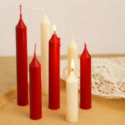 10/15cm Peaked Long Pole Cylindrical Candle Plastic Molds Easy Demoulding Candle Acrylic Mold Diy Handmade Candle Making Kit