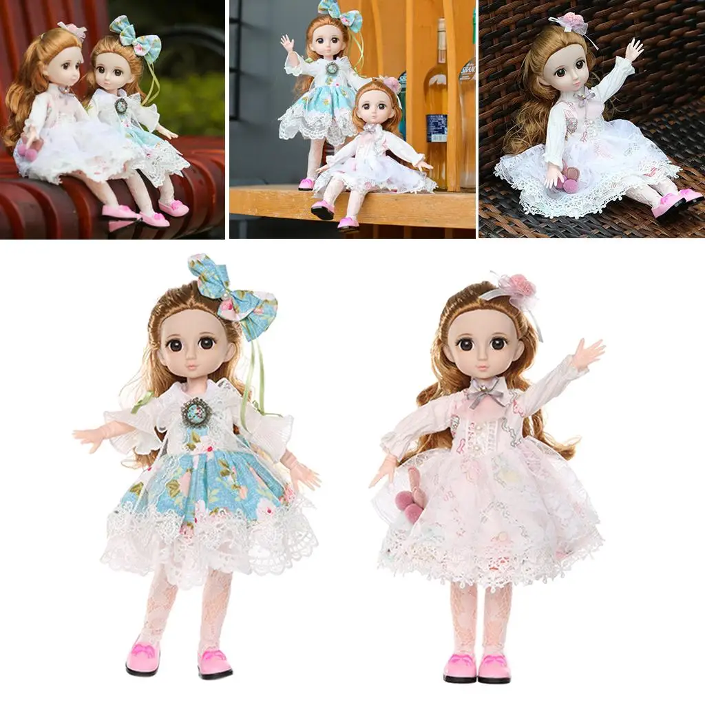 

Moveable Jointed Girl Fashion Doll Princess 3 Toy Gift & Costum