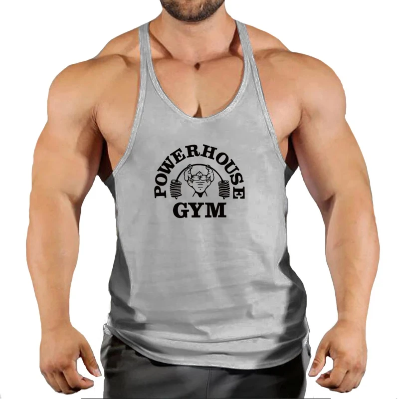 Siłownia Top męski t-shirt na siłownię Fitness męska kamizelka podkoszulek bez rękawów męska odzież odzież podkoszulek