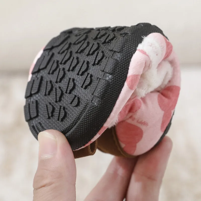 الكرتون الأرنب البقرة الأطفال أحذية الملاعب المغطاة كابيبارا أفخم الدافئة الفتيان الفتيات النعال الخريف الشتاء المضادة للانزلاق لينة وحيد الاطفال النعال #6