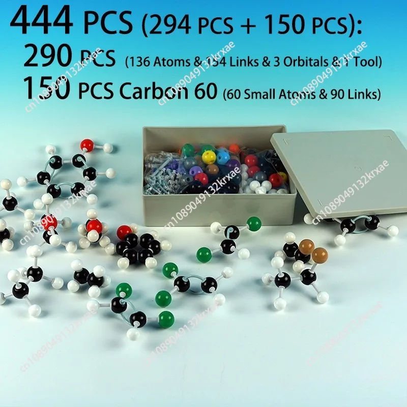 

444 шт. Комплект молекулярной модели 444 шт. 136 Модель молекулярной структуры Атомы