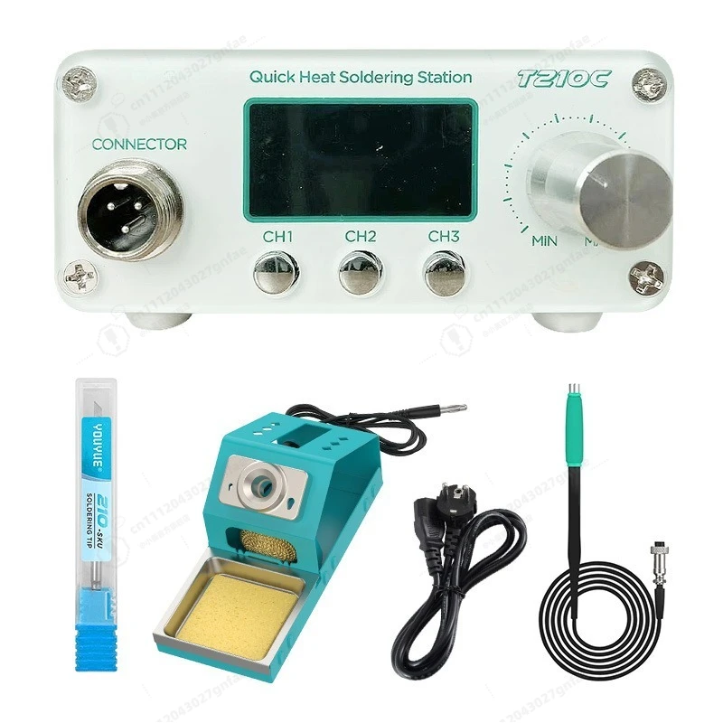 

T210C Intelligent Digital Display Electric Soldering Iron Small Welding Table Portable Constant Temperature Adjustable Mobile