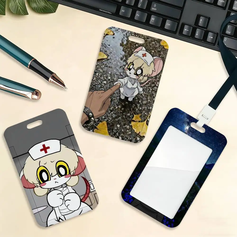 Game T-Terrible Mouse Lorna Card Holder Cardcase Bus Subway Work Permit Student Lanyard Neck Straps Badge Holder Door Card