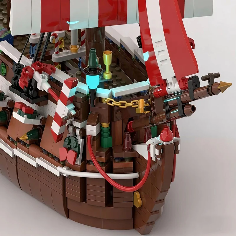 2480 pièces Briques de construction TheGingerbread Brig Spécial Fêtes MOC Personnalisable Modulaire Jouet DIY Cadeau de Noël