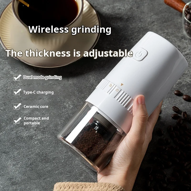 Household small coffee bean grinder multifunctional portable wireless electric coffee bean grinder