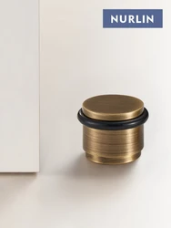 Nurlin Brass Sturdy New Structure Plain Door Stopper For Bathroom Indoor And Outdoor Gates Matte Gold Antique Bronze Nickel