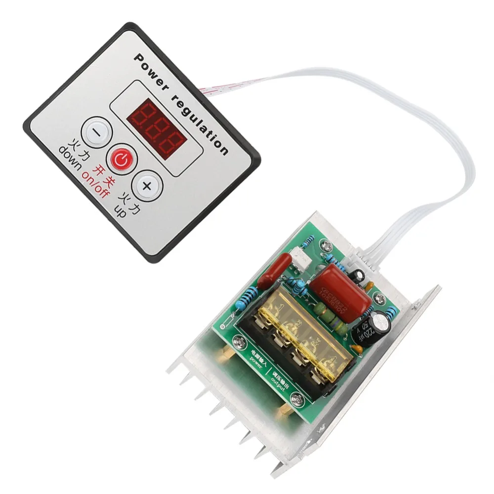 

8000W AC220V Speed Controller Regulator High Power Easy Installation Voltage Controller Temperature Regulation Digital