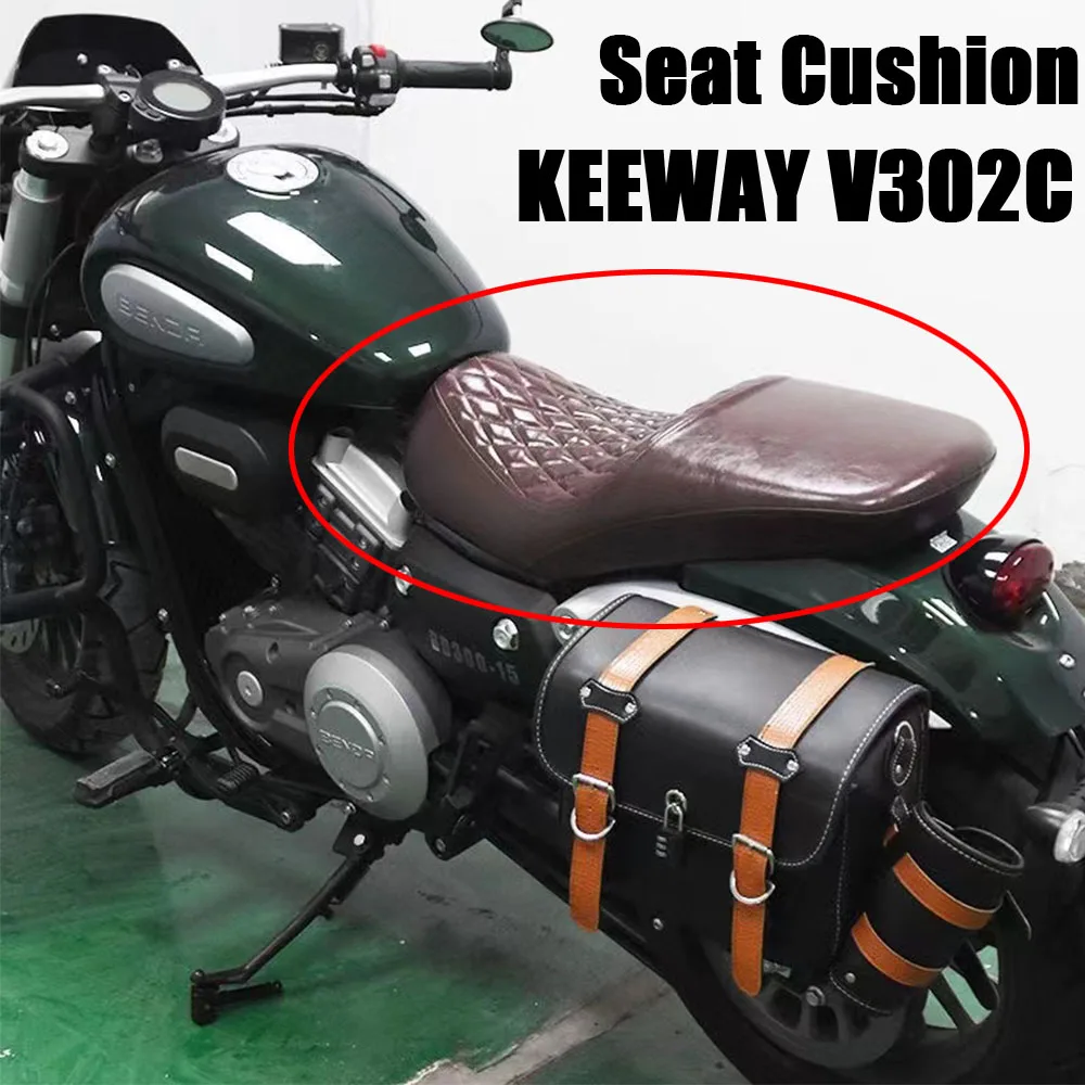 Motorcycle Fit KEEWAY V302C V302 C V 302 Flat Seat Cushion Assembly Double Seat Cushion For KEEWAY V302C V302 C V 302