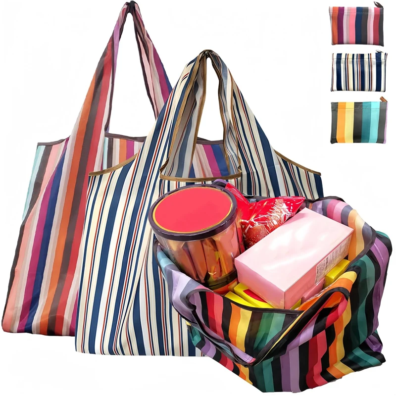 Foldable Shopping Bag Oil Painting Print Shopping Bag Lightweight  Environmental Protection Portable Grocery Bags